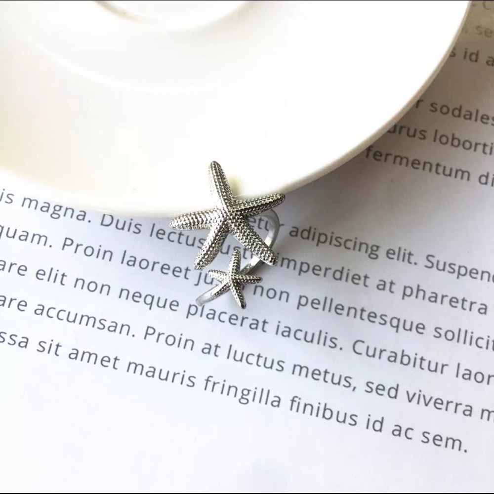 Sea star adjustable ring